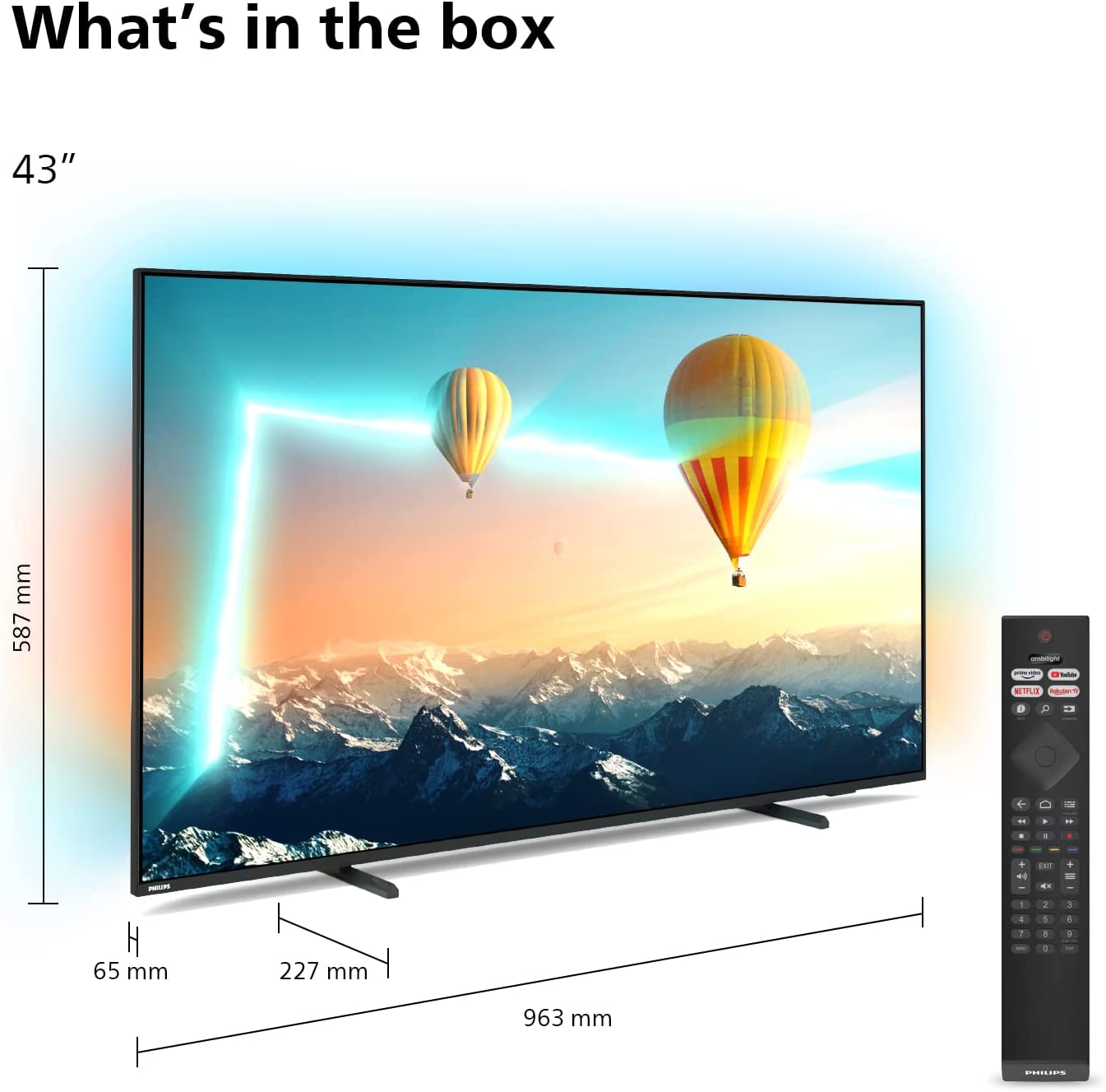 Philips 43 Zoll Fernseher, 4K Ultra HD TV 43PUS8007 Philips 43 Zoll Fernseher, 4K Ultra HD TV 43PUS8007